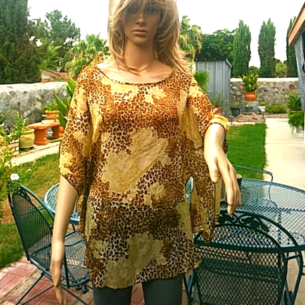 Animal print tunic